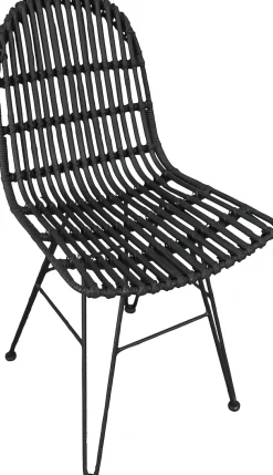 SIT Rattanstuhl »Kairo mit handgefertigter Sitzschale & Metallgestell« () Handgefertigte Rattan-Sitzschale mit stabilem Metallgestell