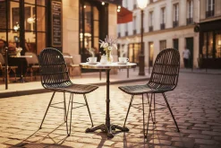SIT Rattanstuhl »Kairo mit handgefertigter Sitzschale & Metallgestell« () Handgefertigte Rattan-Sitzschale mit stabilem Metallgestell