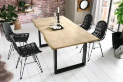 SIT Rattanstuhl »Kairo mit handgefertigter Sitzschale & Metallgestell« () Handgefertigte Rattan-Sitzschale mit stabilem Metallgestell