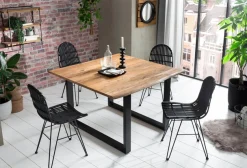 SIT Rattanstuhl »Kairo mit handgefertigter Sitzschale & Metallgestell« () Handgefertigte Rattan-Sitzschale mit stabilem Metallgestell