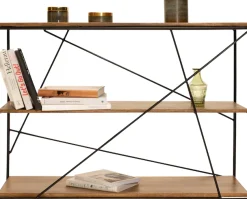 SIT Regal »T-Nest Shelf Small Mangoholz Metall 120 cm Industrial Design« Mangoholz mit Metallgestell im Industrial Design