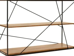 SIT Regal »T-Nest Shelf Small Mangoholz Metall 120 cm Industrial Design« Mangoholz mit Metallgestell im Industrial Design