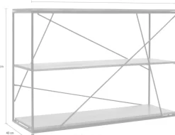 SIT Regal »T-Nest Shelf Small Mangoholz Metall 120 cm Industrial Design« Mangoholz mit Metallgestell im Industrial Design
