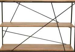 SIT Regal »T-Nest Shelf Small Mangoholz Metall 120 cm Industrial Design« Mangoholz mit Metallgestell im Industrial Design