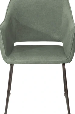 SIT Schalenstuhl »Bern mit Armlehnen Esszimmerstuhl Stoffbezug & Stahlgestell 2er Set« (Set) 2 Stk.Gepolsterte Armlehnen für hohen Sitzkomfort