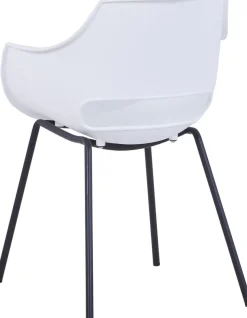 SIT Schalenstuhl »Exeter 2er Set mit Metallgestell im modernen Design« (Set) 2 Stk.Ergonomische Sitzschale mit modernem Cut-Out im Rücken