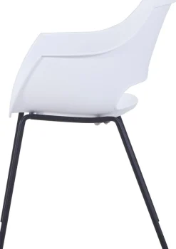 SIT Schalenstuhl »Exeter 2er Set mit Metallgestell im modernen Design« (Set) 2 Stk.Ergonomische Sitzschale mit modernem Cut-Out im Rücken