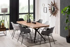 SIT Schalenstuhl »Exeter 2er Set mit Metallgestell im modernen Design« (Set) 2 Stk.Ergonomische Sitzschale mit modernem Cut-Out im Rücken