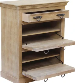 SIT Schuhschrank »Algier aus Mangoholz mit Schnitzereien & 2 Klappen« Aufwendige Schnitzfront