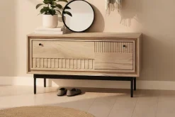 SIT Schuhschrank 1 Stk. tlg. mit dekorativen Lamellen-Schnitzereien
