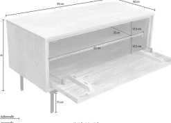 SIT Schuhschrank 1 Stk. tlg. mit dekorativen Lamellen-Schnitzereien