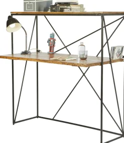 SIT Sekretär »T-NEST SHELF OFFICE LOW aus Mangoholz mit Metallgestell« Kompakter Sekretär mit Regal im minimalistischen Industrial-Design
