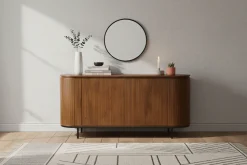 SIT Sideboard »Newcastle aus massivem Mangoholz mit Lamellenfront & 4 Türen« 1 Stk. tlg. 4 Türen, 8 Fächer & zarte Lamellenfront aus Mangoholz