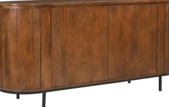SIT Sideboard »Newcastle aus massivem Mangoholz mit Lamellenfront & 4 Türen« 1 Stk. tlg. 4 Türen, 8 Fächer & zarte Lamellenfront aus Mangoholz