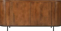 SIT Sideboard »Newcastle aus massivem Mangoholz mit Lamellenfront & 4 Türen« 1 Stk. tlg. 4 Türen, 8 Fächer & zarte Lamellenfront aus Mangoholz