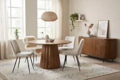 SIT Sideboard »Newcastle aus massivem Mangoholz mit Lamellenfront & 4 Türen« 1 Stk. tlg. 4 Türen, 8 Fächer & zarte Lamellenfront aus Mangoholz