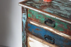 SIT Telefontisch »Cardiff aus Altholz mit 3 Schubladen im Vintage-Look« Altholz aus alten Fischerbooten mit einzigartiger Patina