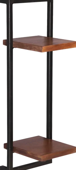 SIT Wandregal »Accra Wandregal-Set 3-teilig aus Mangoholz mit Altmetall« Set,1 hohes & 2 breite Wandregale für flexible Wandgestaltung