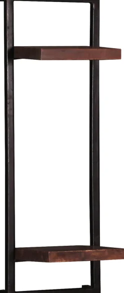 SIT Wandregal »Almirah aus Altholz & Metall mit 2 Ablageböden« 2 Böden aus Altholz im Industrial Design mit Metallrahmen