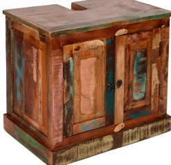 SIT Waschbeckenunterschrank »Riverboat« aus recyceltem Altholz, Shabby Chic, Vintage