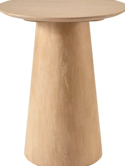 s.Oliver Beistelltisch »Hemmon« mit massivem Eschenfuß, edler Echtholzplatte, Durchmesser 50 cm