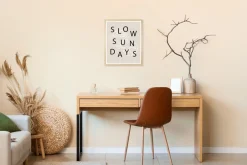 s.Oliver Bild mit Rahmen »Kaffee & Croissants« Essen | Geschirr & Besteck | Getränke | Kaffee | Kaffee Bilder | Modern | Schriftzug | Schriftzüge 1 Stk. tlg. HD Premium Posterdruck mit Echtholzrahmen