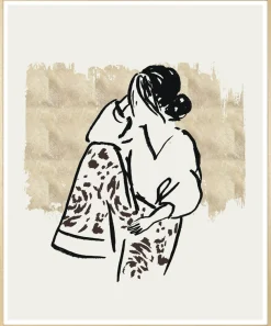 s.Oliver Bild mit Rahmen »Lazy Girl« Abstrakt | Bilder von Frauen | Frau | Kunst | Menschen | Mode | Modebilder | Modern
