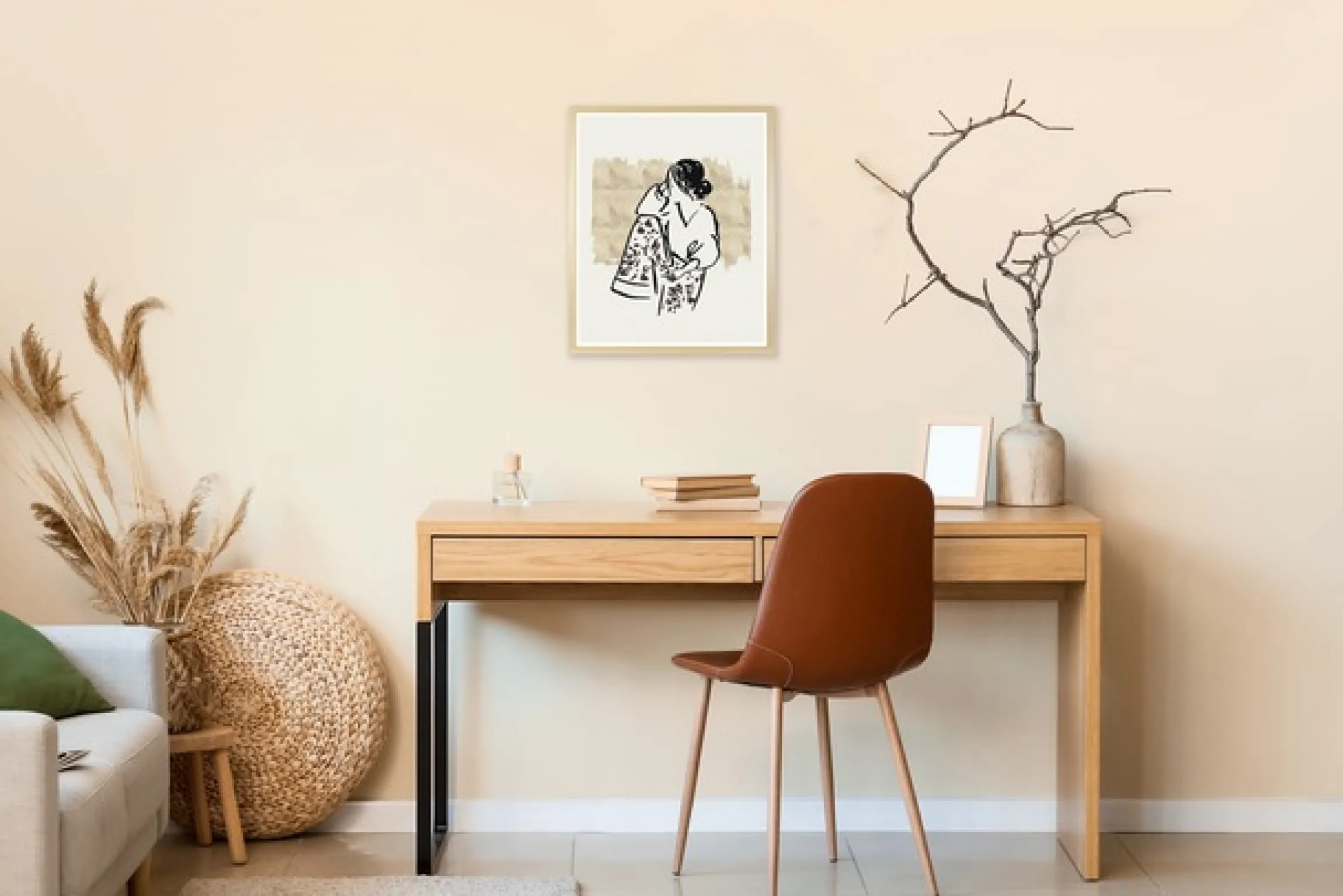 s.Oliver Bild mit Rahmen »Lazy Girl« Abstrakt | Bilder von Frauen | Frau | Kunst | Menschen | Mode | Modebilder | Modern