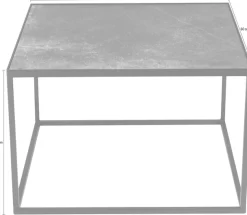 Spinder Design Beistelltisch »Tijl« Metall, 60 x 40 x 60 cm, Fliese