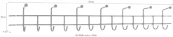 Spinder Design Garderobenhalter »Barato« Metall, Breite 119 cm