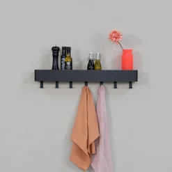 Spinder Design Garderobenhaken »Multi 7« 2-in-1 Wandregal + Garderobe