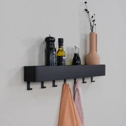 Spinder Design Garderobenhaken »Multi 7« 2-in-1 Wandregal + Garderobe