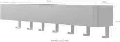 Spinder Design Garderobenhaken »Multi 7« 2-in-1 Wandregal + Garderobe