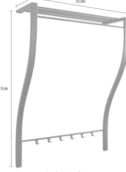 Spinder Design Garderobenleiste »CARVE« Breite 75 cm