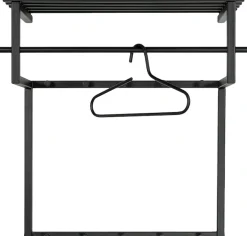 Spinder Design Garderobenleiste Metall, Familien-Garderobe, 10 Haken, 34 cm tief, trendige Farbe