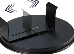 Spinder Design Tabletttisch »ROUND« Ausziehbarer Stahlarmtisch