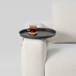 Spinder Design Tabletttisch »ROUND« Ausziehbarer Stahlarmtisch