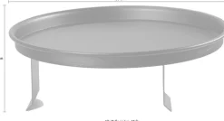 Spinder Design Tabletttisch »ROUND« Ausziehbarer Stahlarmtisch