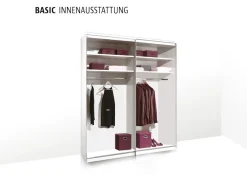STAUD Schwebetürenschrank »Includo, Made in Germany« vier verschiedene Ausstattungsvarianten