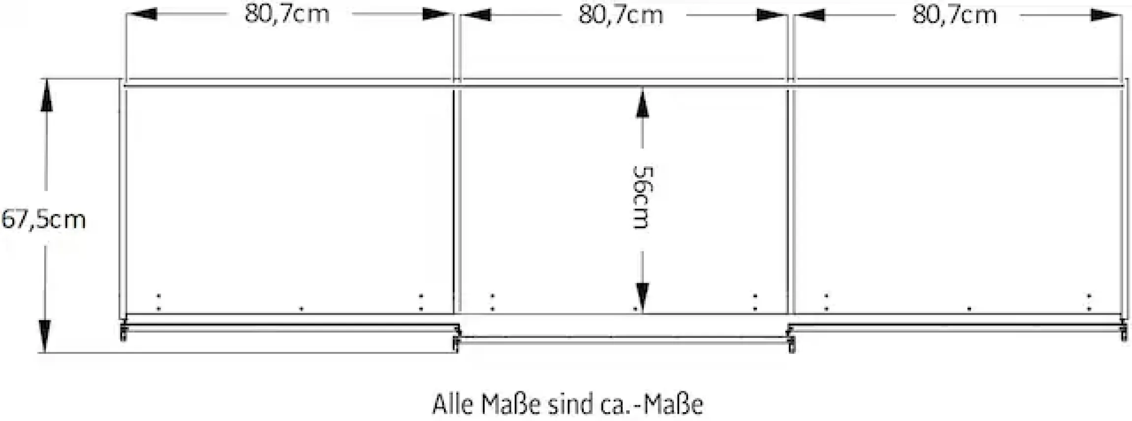 STAUD Schwebetürenschrank »Includo, Made in Germany«