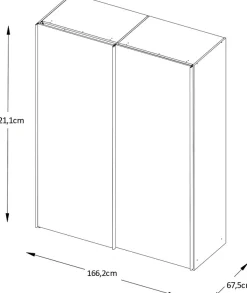 STAUD Schwebetürenschrank »Includo, Made in Germany« Mit Spiegeltüre und vier verschiedenen Ausstattungsvarianten