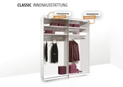STAUD Schwebetürenschrank »Includo, Made in Germany« Mit vier verschiedenen Ausstattungsvarianten