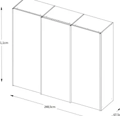 STAUD Schwebetürenschrank »Includo Glas, Made in Germany«