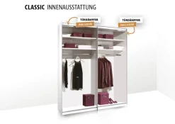 STAUD Schwebetürenschrank »Includo, Made in Germany« Mit vier verschiedenen Ausstattungsvarianten