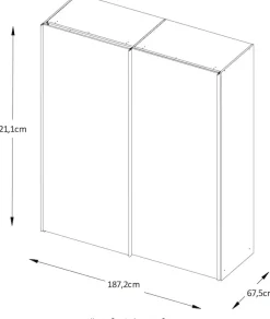 STAUD Schwebetürenschrank »Sinfonie Plus, edles Design in hochwertiger Qualität, Made in Germany« Mit Spiegeltüre und vier verschiedenen Ausstattungsvarianten