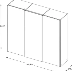 STAUD Schwebetürenschrank »Sinfonie Plus, edles Design in hochwertiger Qualität, Made in Germany« Mit vier verschiedenen Ausstattungsvarianten