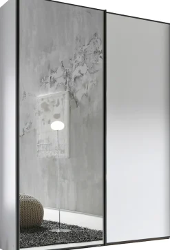 STAUD Schwebetürenschrank »Sinfonie Plus, edles Design in hochwertiger Qualität, Made in Germany« Mit Spiegeltüre und vier verschiedenen Ausstattungsvarianten