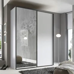 STAUD Schwebetürenschrank »Sinfonie Plus, edles Design in hochwertiger Qualität, Made in Germany« Mit Spiegeltüre und vier verschiedenen Ausstattungsvarianten