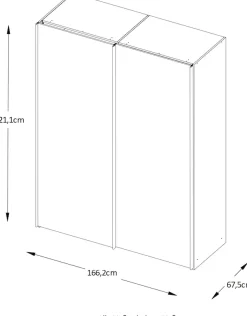 STAUD Schwebetürenschrank »Sinfonie Plus, edles Design in hochwertiger Qualität, Made in Germany« Mit Spiegeltüre und vier verschiedenen Ausstattungsvarianten