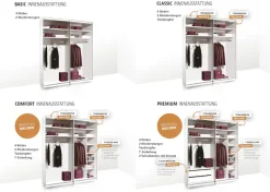 STAUD Schwebetürenschrank »Sinfonie Plus, edles Design in hochwertiger Qualität, Made in Germany« In vier verschiedenen Ausstattungsvarianten